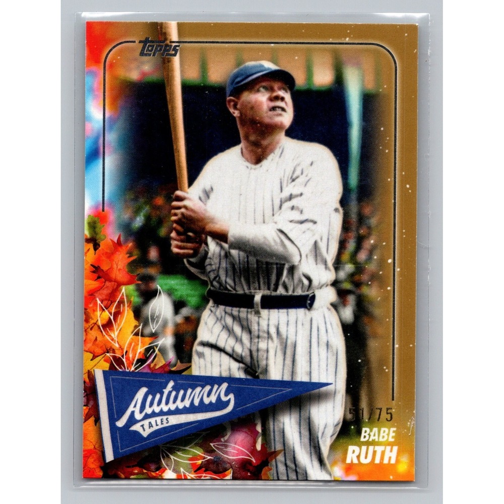 2024 Topps Update Series - Autumn Tales Babe Ruth #AT-22 Gold 51/75